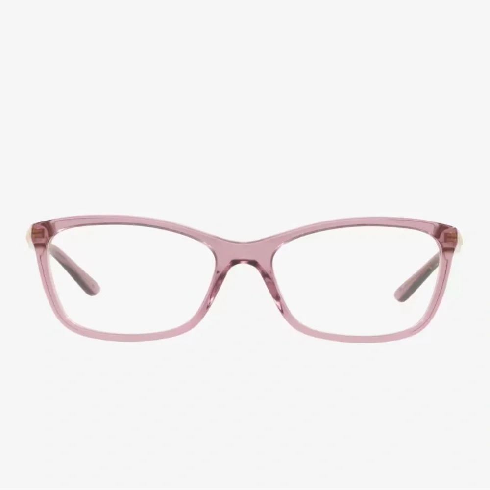 VERSACE NWOT Contemporary Translucent Tan 54-16-140 Modern Rectangle Eyeglass
